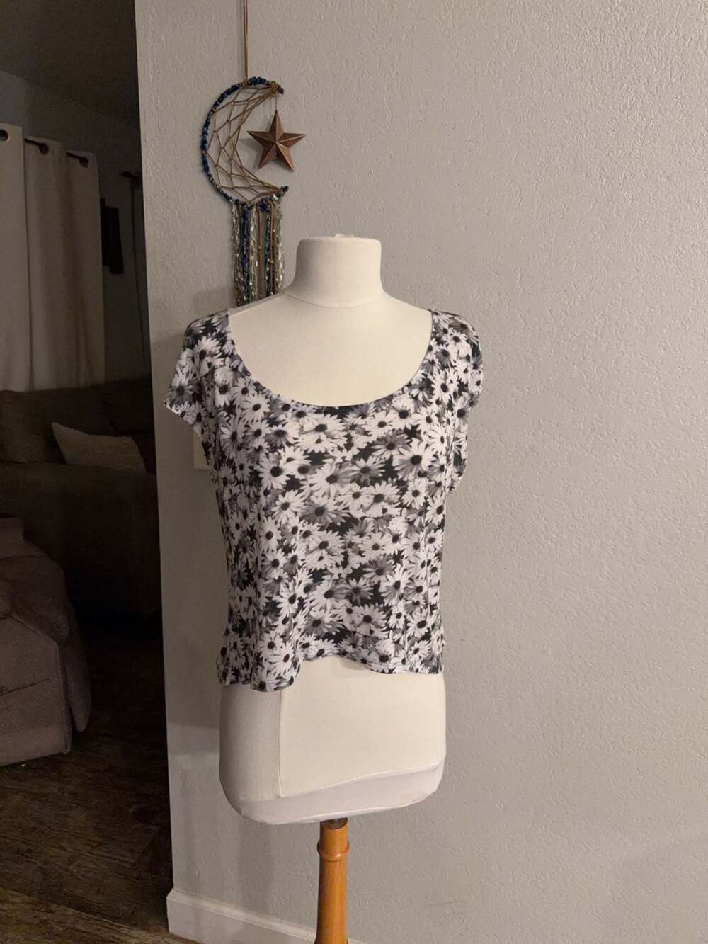 Victoria's Secret PINK Daisy Floral Print Crop Top Size S